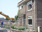 Laatste woning van derde en laatste blok (spoorkuil-kant) 23 mei 2012