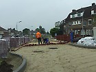 De nieuwe Ruusbroecstraat, eind juni: de eerste steen wordt gelegd